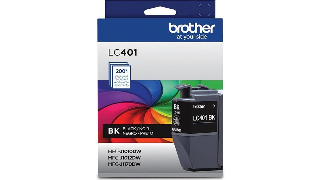 brother lc401bk ink review