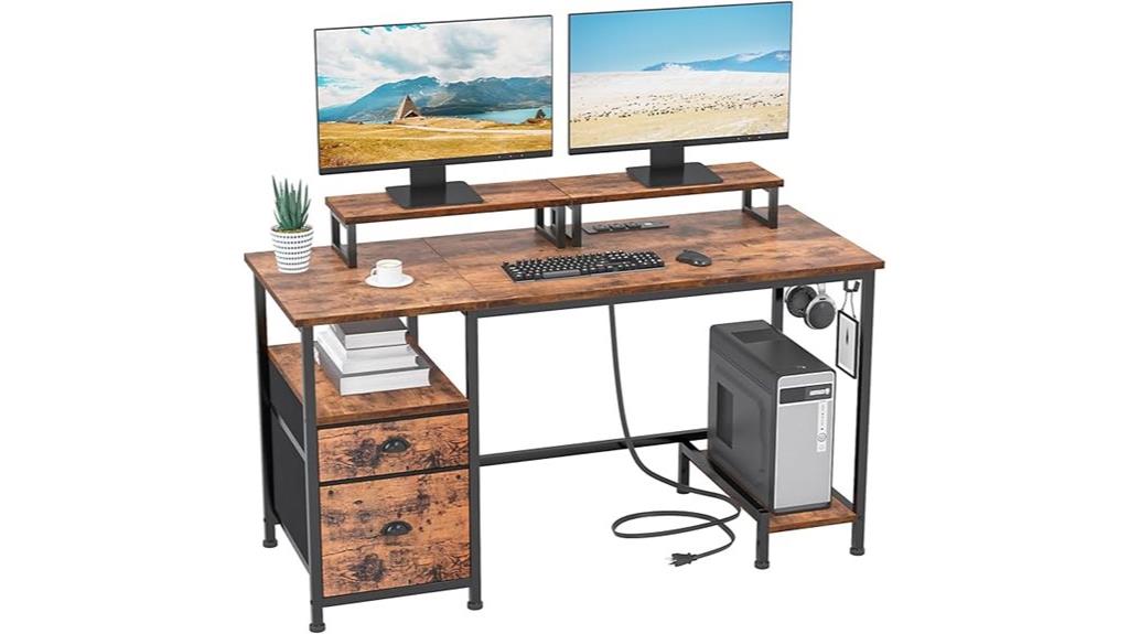 comfortable and functional workspace