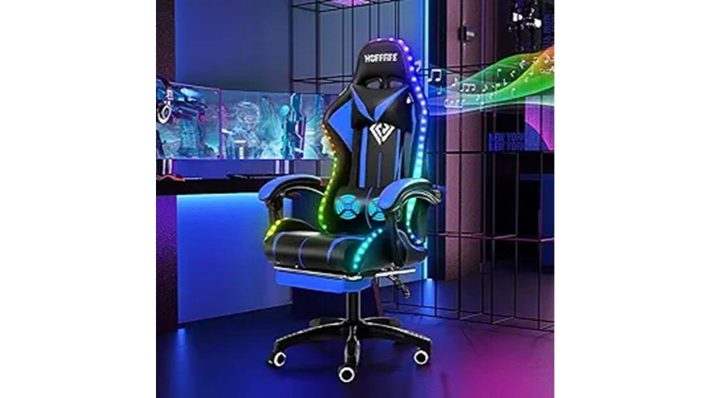 comfortable rgb gaming chair