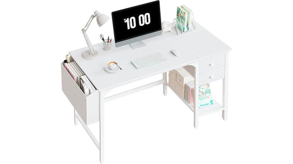 compact desk with storage