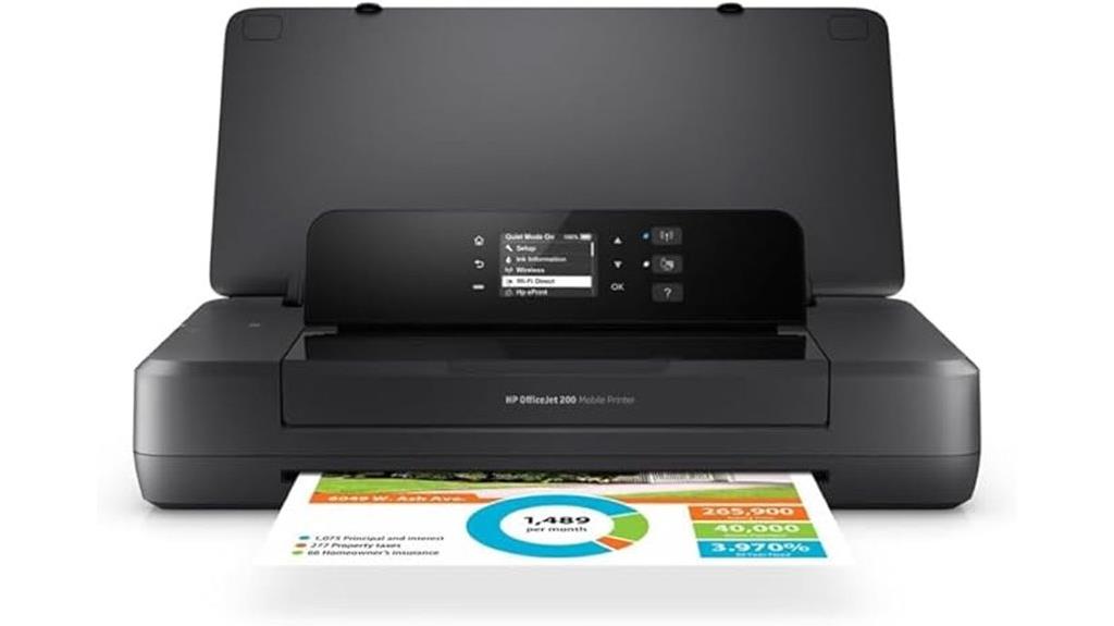 compact wireless mobile printing