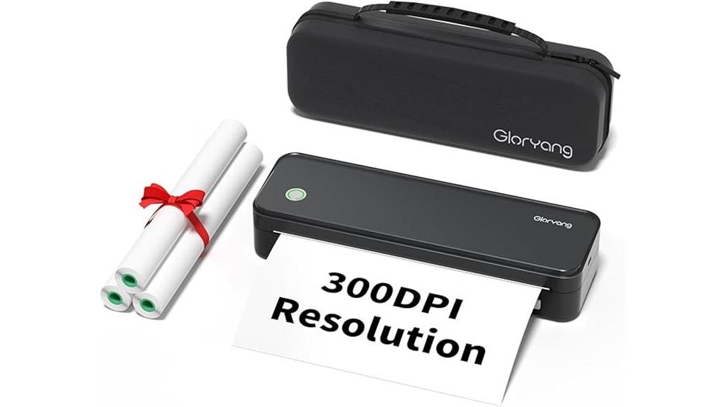 portable printing at 300dpi