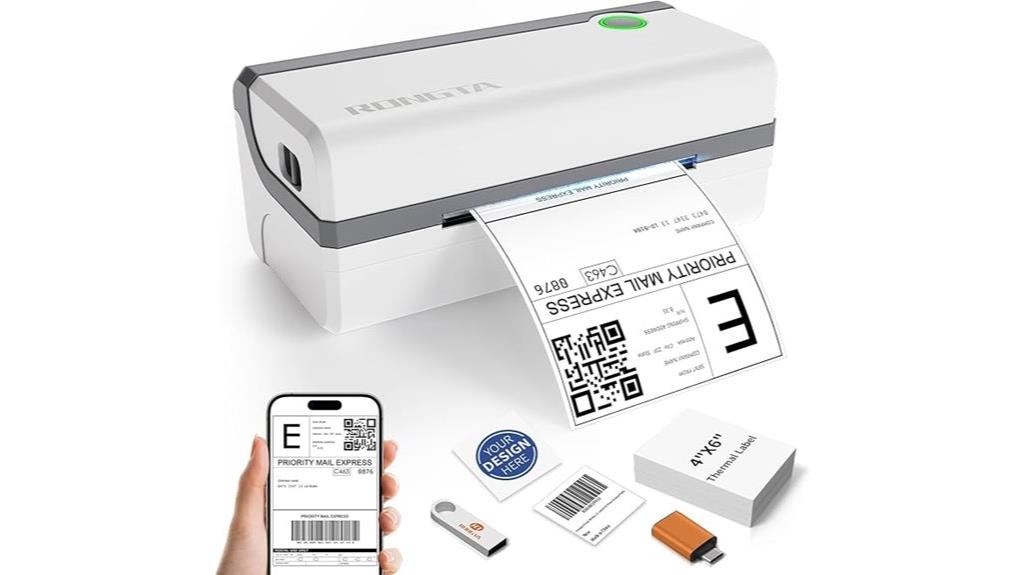 rongta bluetooth label printer