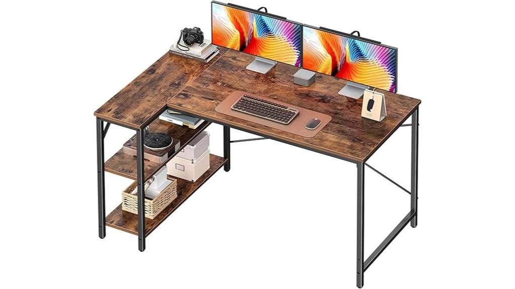 spacious l shaped desk review