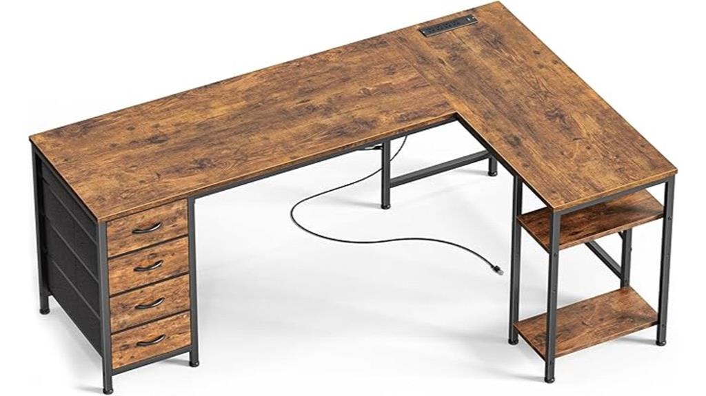 spacious l shaped desk review