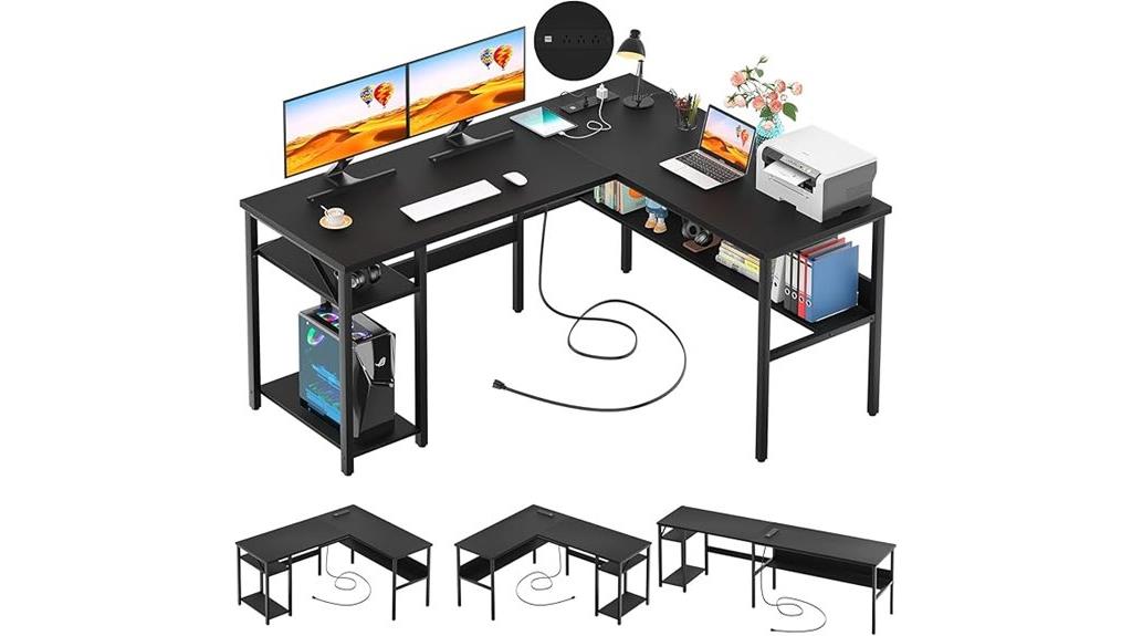 versatile l shaped desk
